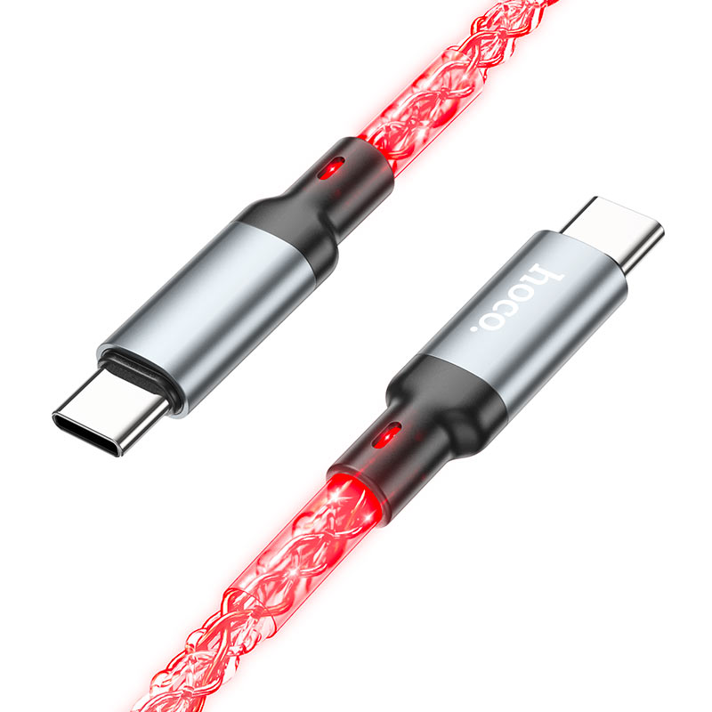 Hoco Cable Type-C to Type-C “U112 Shine” 60W fast charge Hoco Cable Type-C to Type-C “U112 Shine” 60W fast charge